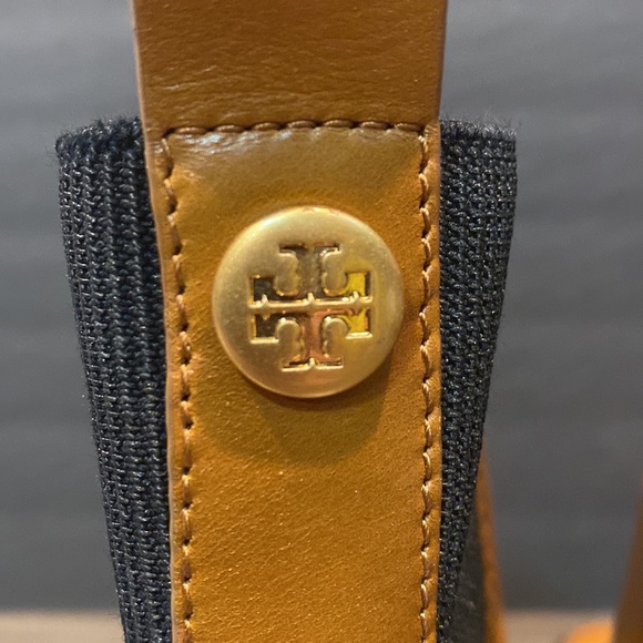 Tory Burch Tan and Black Ankle Boots - Picture 7 of 16